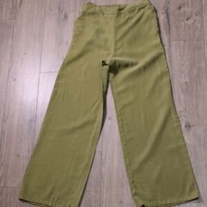 0290-Splash Olive Green Pants | Size 10